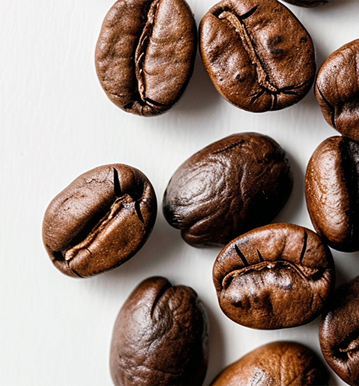 Café colombiano en grano sin tostar